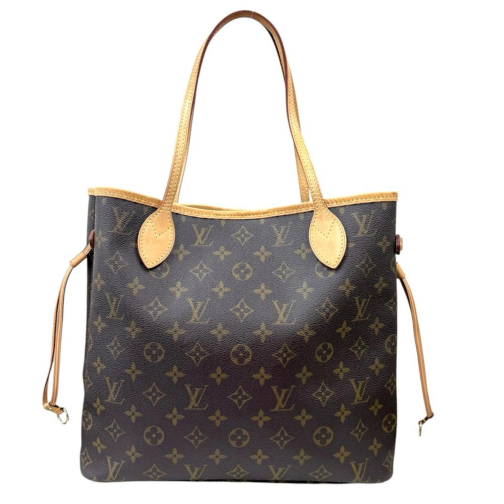 Louis Vuitton Neverfull MM Monogram Tote Bag, Canvas M40156 Brown, Women's LO...